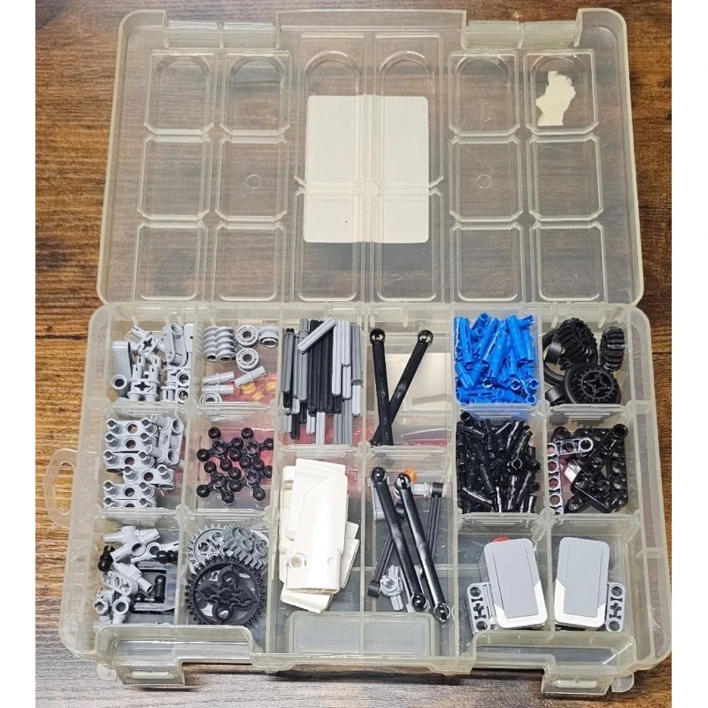 Lego Technics Parts Lot - Sorted And Organized - Container Included